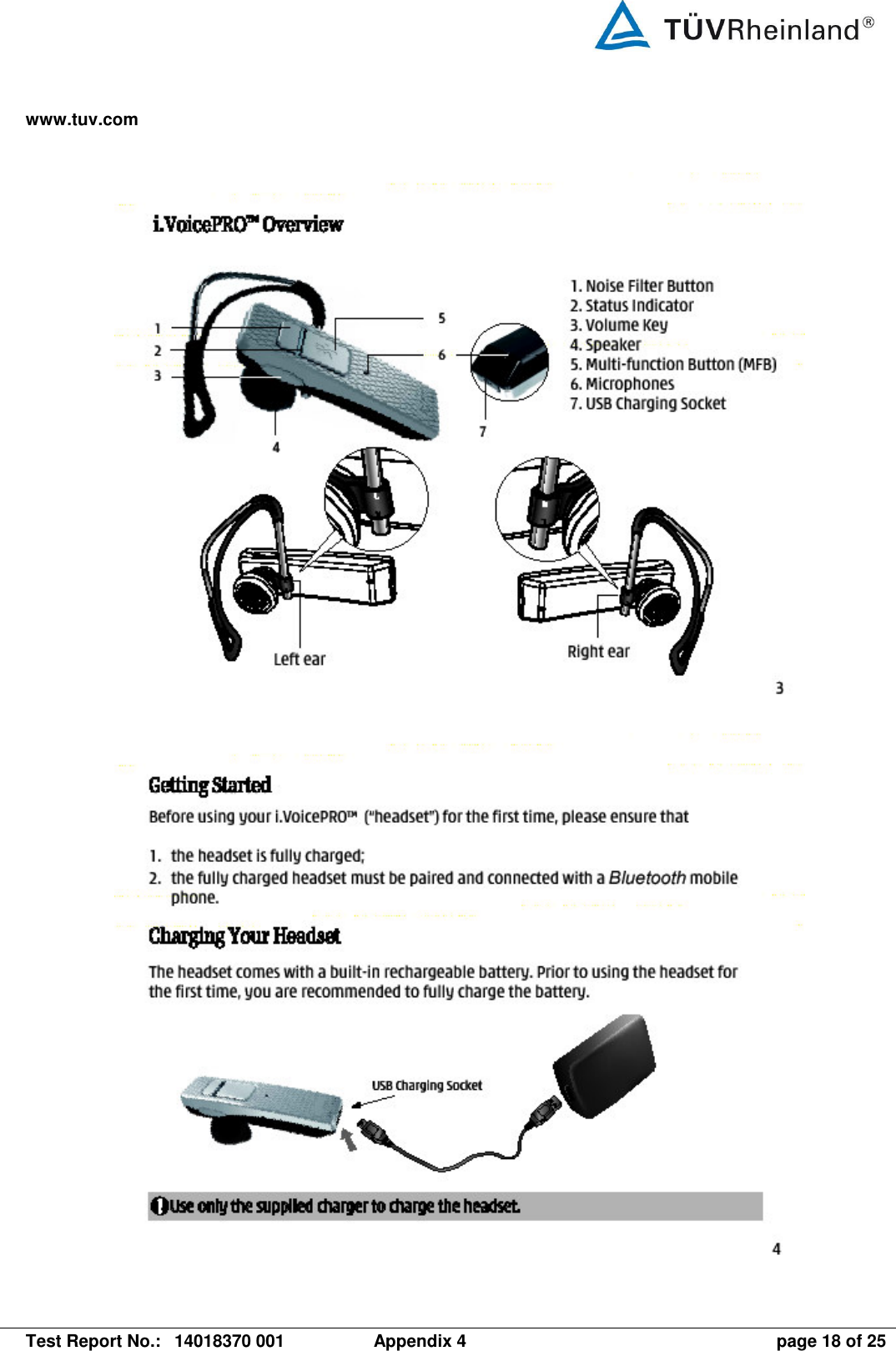 www.tuv.com   Test Report No.:  14018370 001  Appendix 4  page 18 of 25     