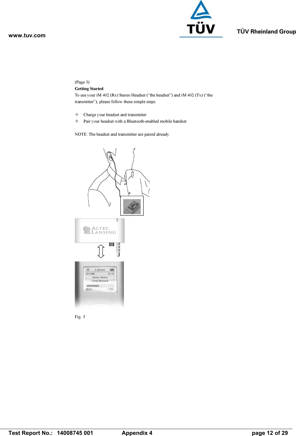 www.tuv.com   Test Report No.:  14008745 001  Appendix 4  page 12 of 29 