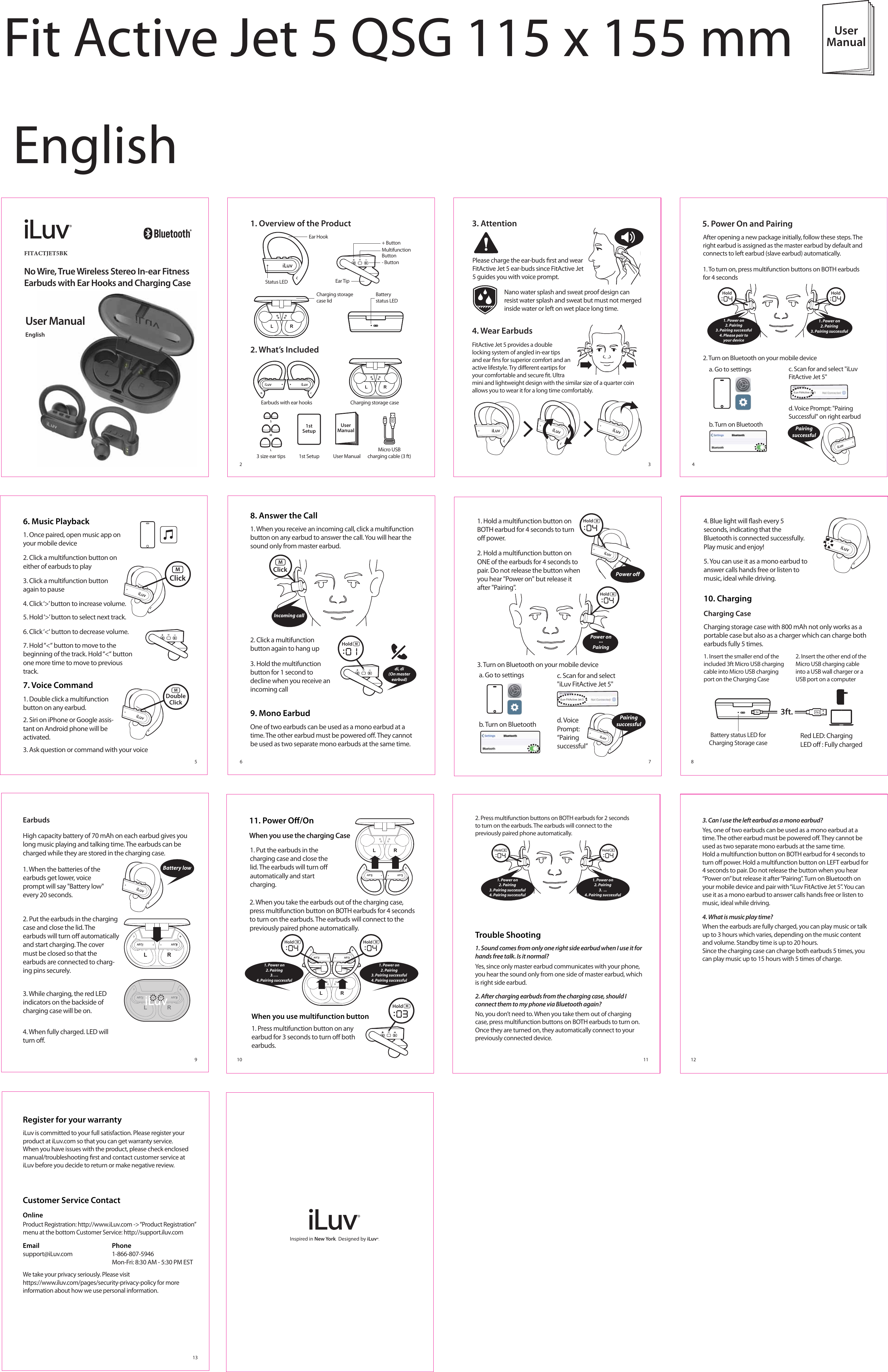 Iluv wireless earbuds cheap pairing