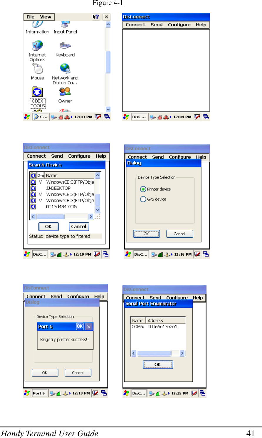 Handy Terminal User Guide      41 Figure 4-1                       