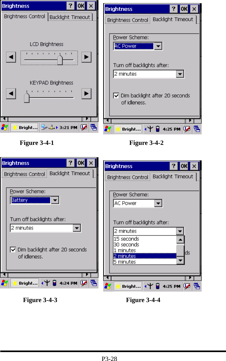         Figure 3-4-1                       Figure 3-4-2          Figure 3-4-3                     Figure 3-4-4      P3-28 