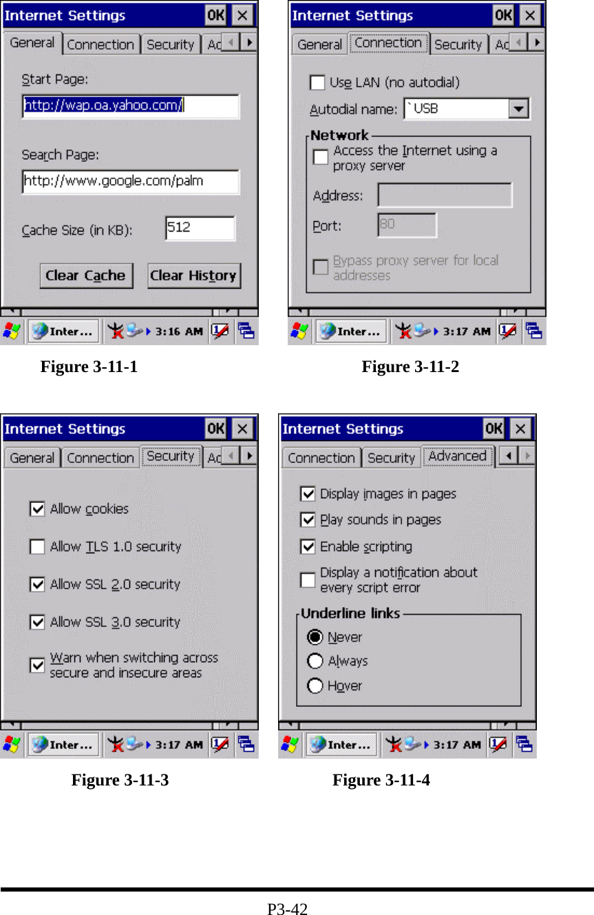            Figure 3-11-1                          Figure 3-11-2       Figure 3-11-3                   Figure 3-11-4     P3-42 