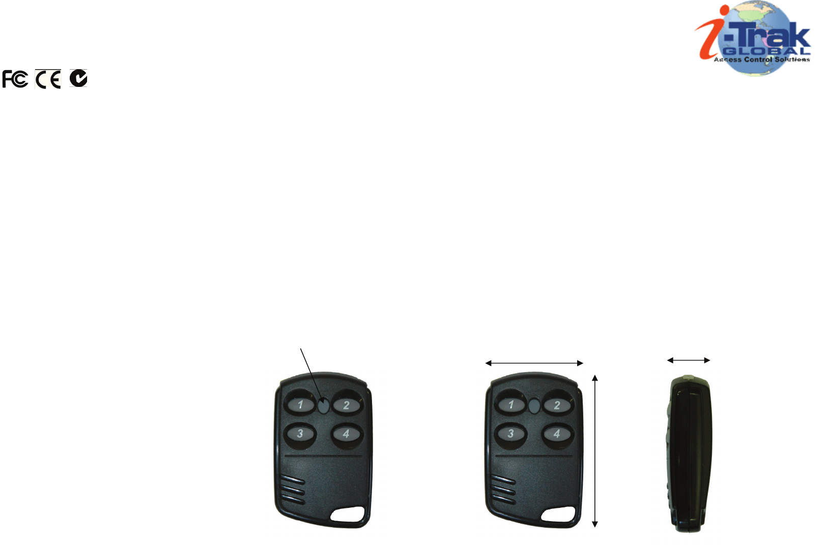 i Trak Global 20090102 ikey 4 Transmitter User Manual i Key 4 TX Quick