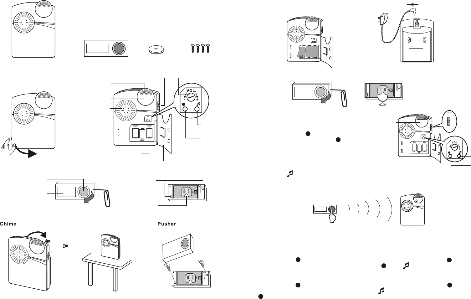 Venture Global DCX800 Wireless Door Chime User Manual Block Diagram