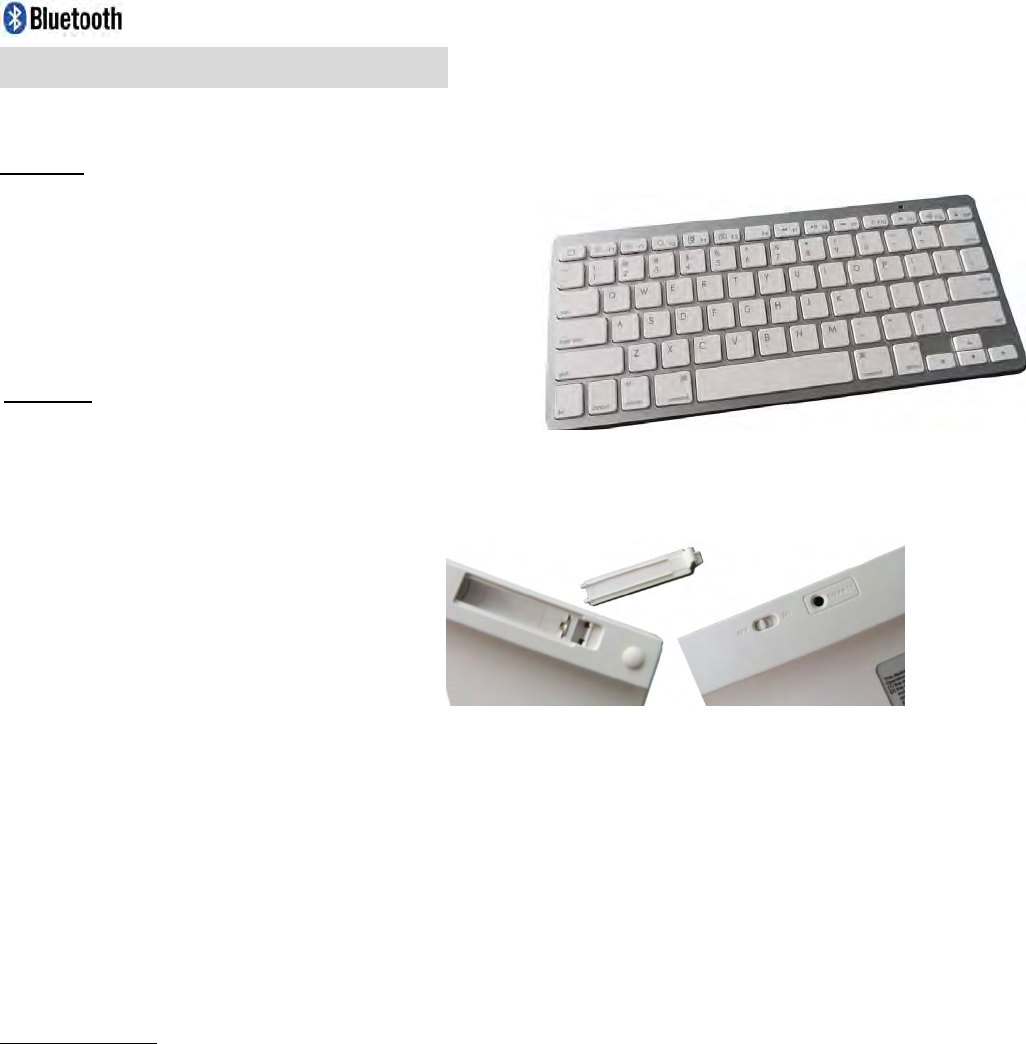 KCR Technology K1280 Wireless Bluetooth Keyboard User Manual