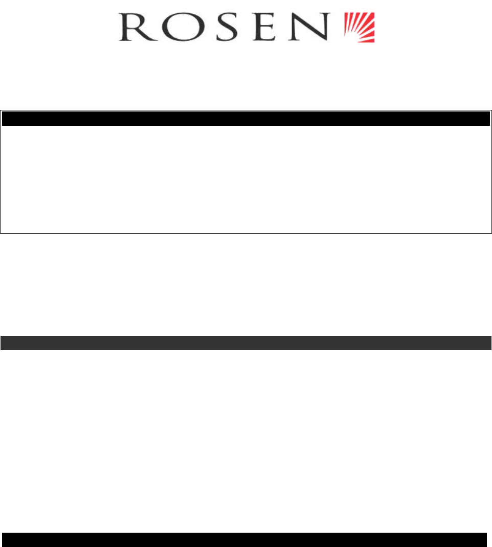 Rosen Entertainment Systems HE0780D Dual DVD Headrest Replacement