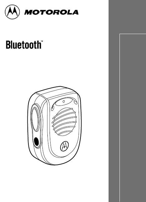 Motorola Solutions 99FT7001 Remote Speaker Microphone User Manual