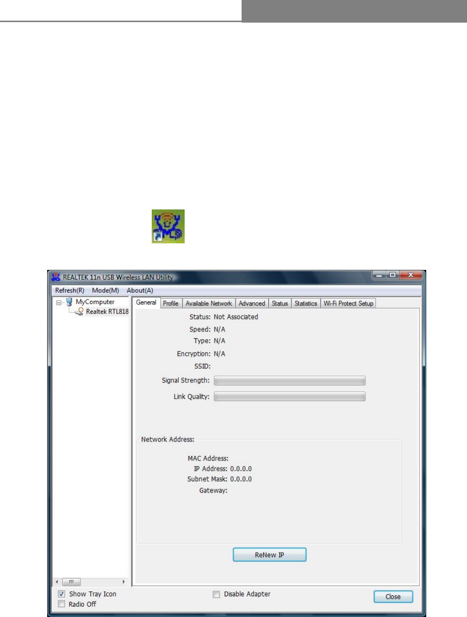 realtek 11n usb wireless lan utility has not associated