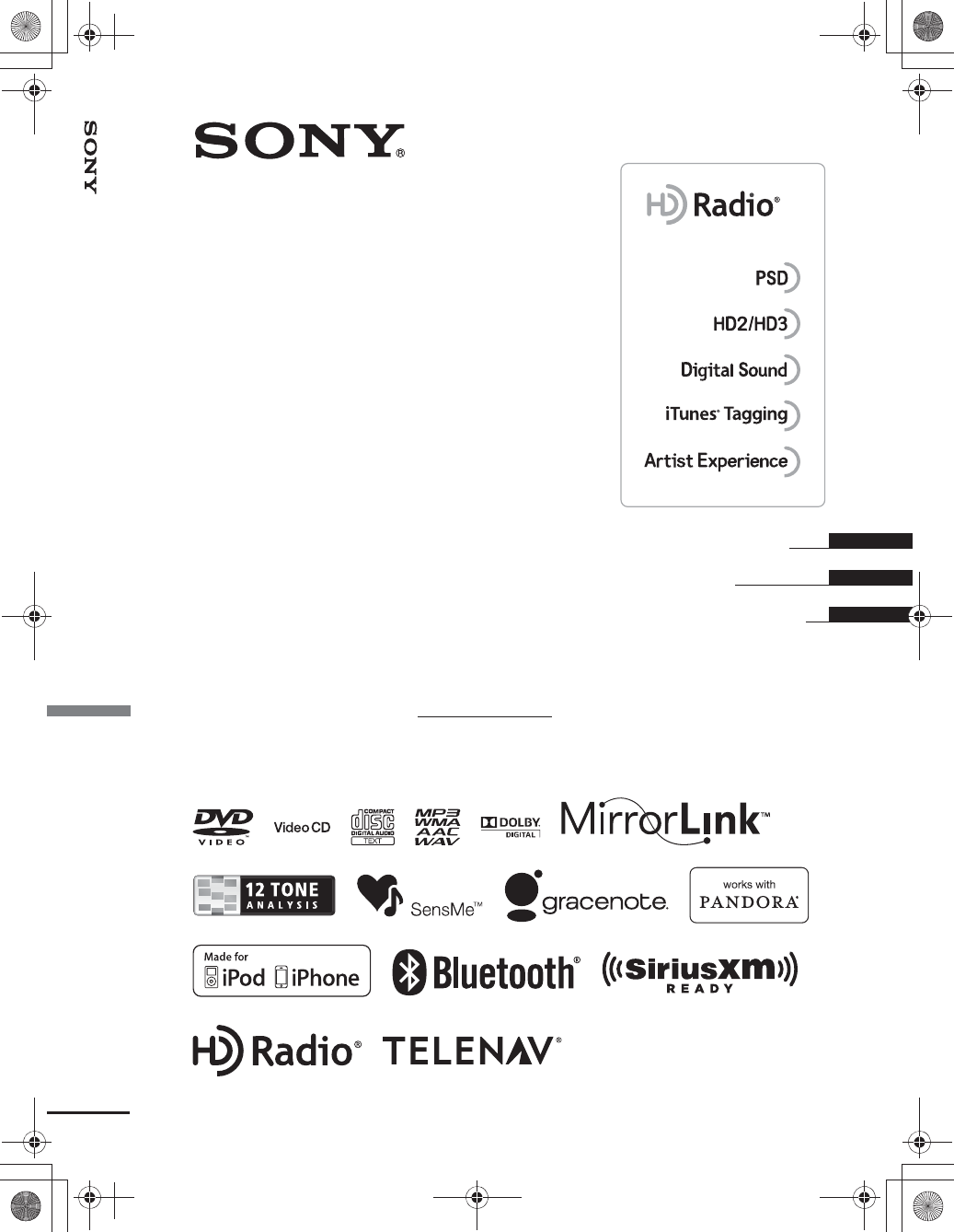 Sony Xav701hd Av Center User Manual Xav 701hd