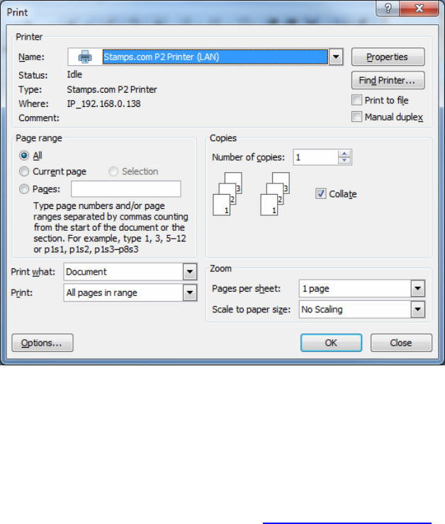 XIAMEN SCALETECH SDCP2PRN Model P2 Printer User Manual