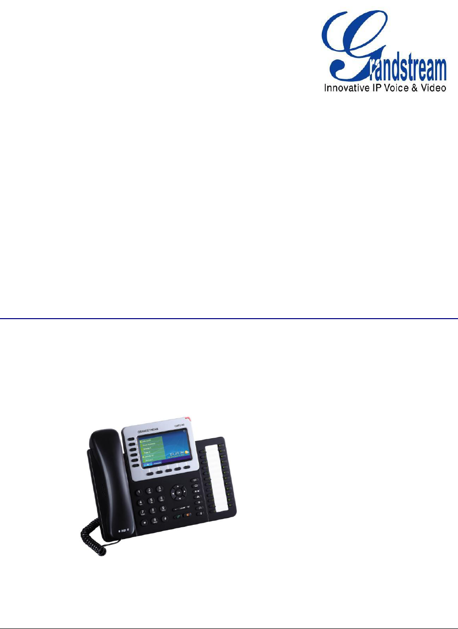 Grandstream Networks GXP2160 IP Phone User Manual