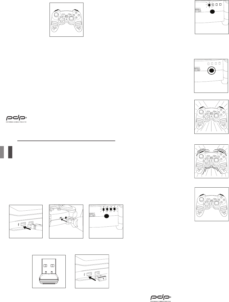 Performance Designed Pl6422a2 Afterglow Wireless Controller For Ps3 Dongle User Manual Part 2