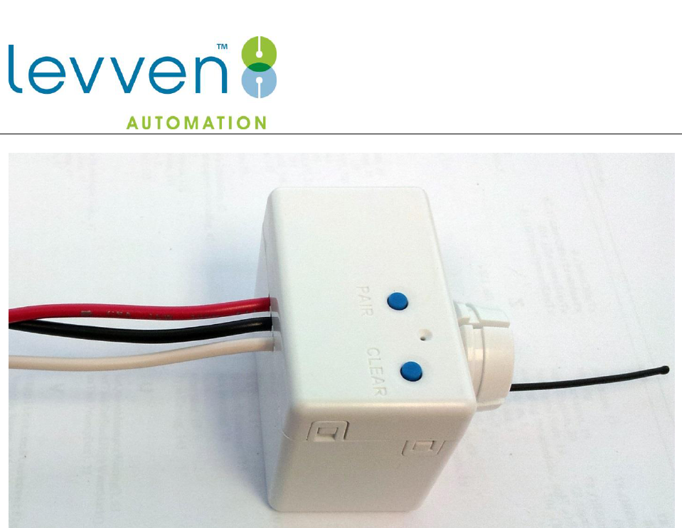 Levven Automation WOWLCR1 Wireless Light Switch Receiver Load