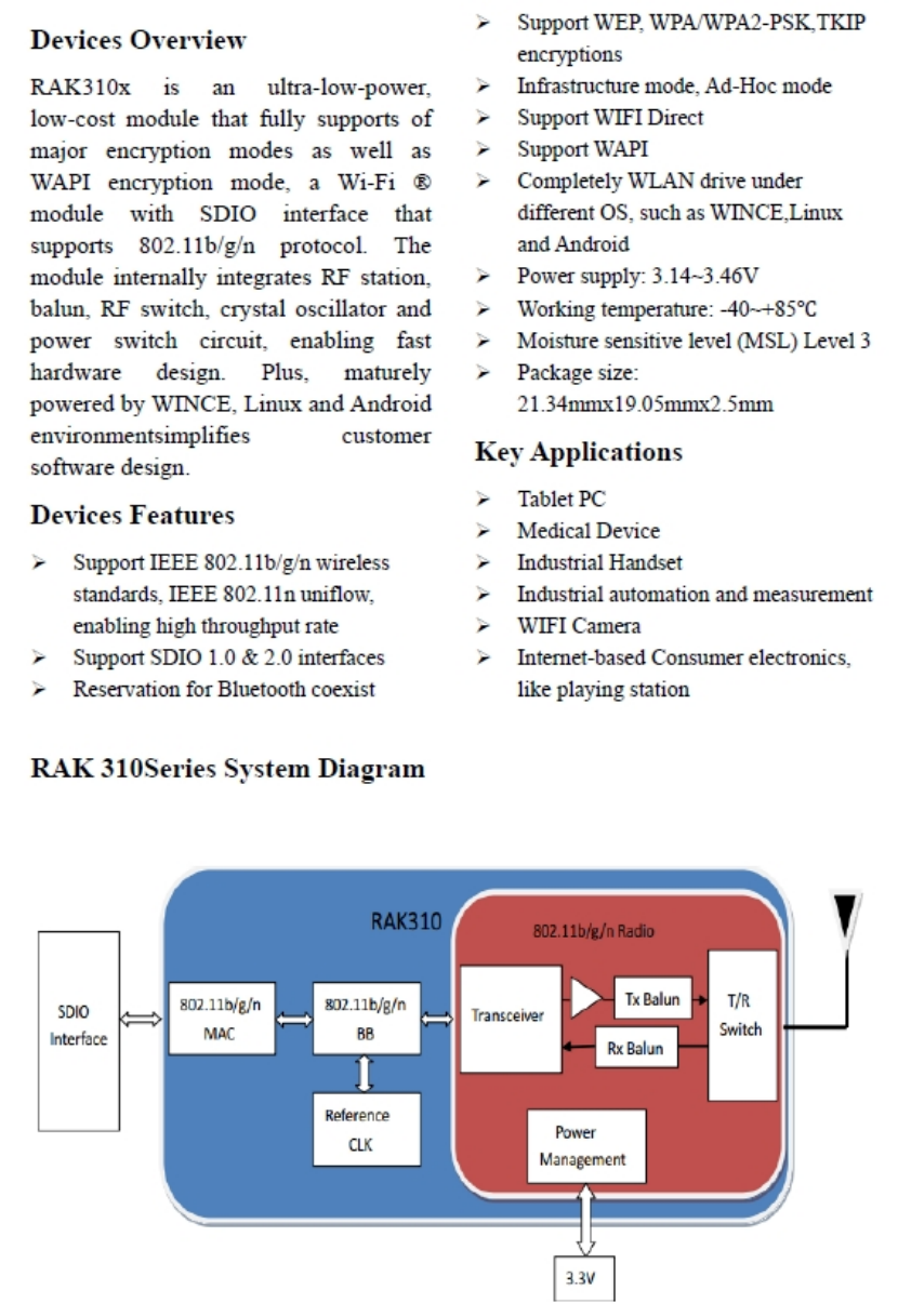 Ecovacs Robotics Rak310 Wifi Module User Manual Rak310 X