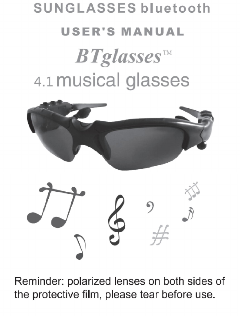 Bluetooth sunglasses cheap user manual