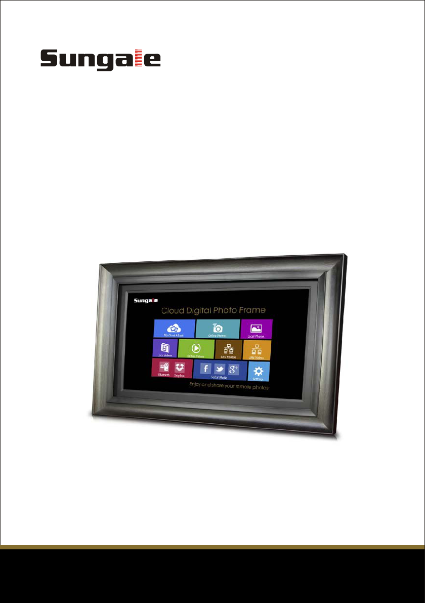 SUNGALE ELECTRONICS 19003200 Cloud Digital Photo Frame User Manual