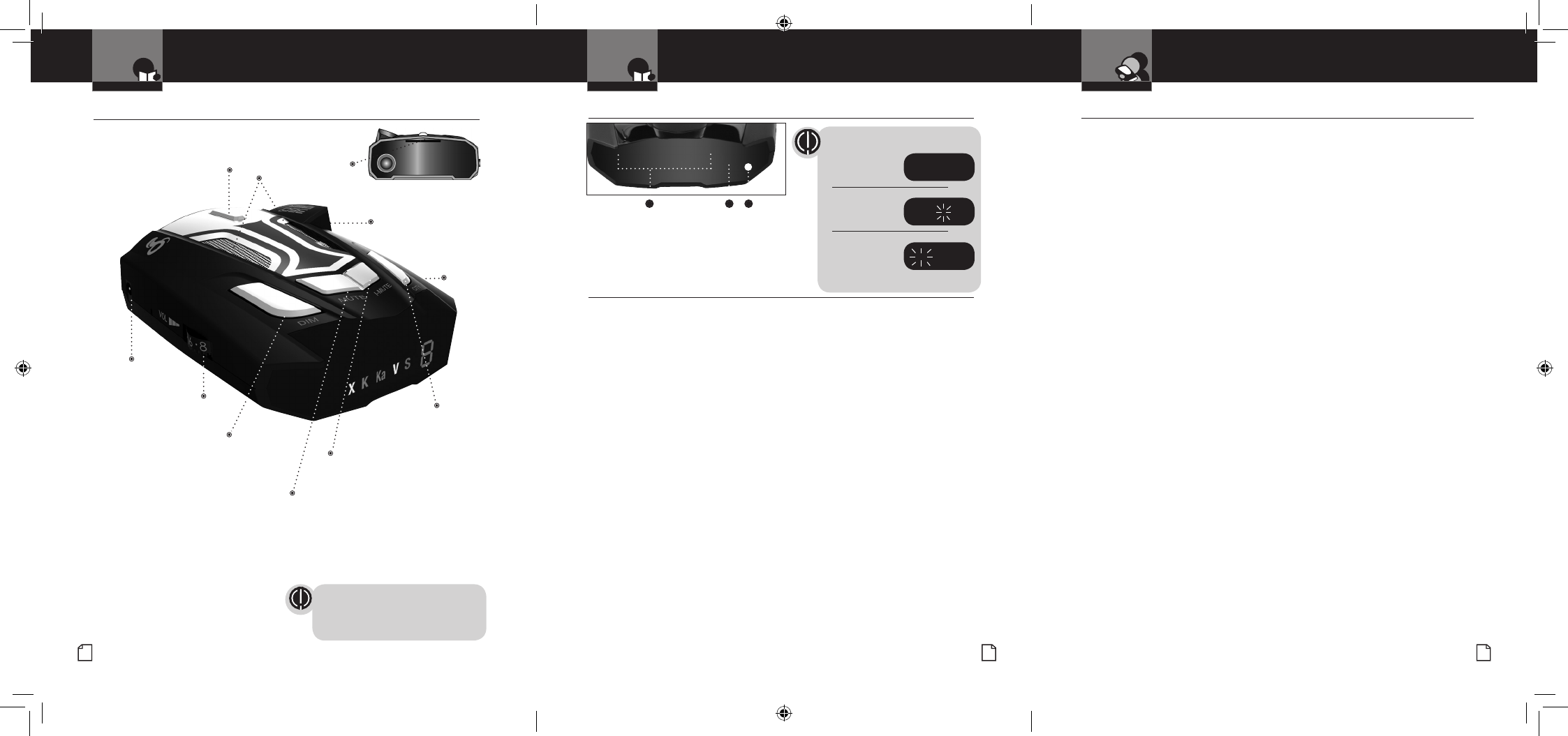 Cobra Electronics SPX955 RADAR DETECTOR User Manual