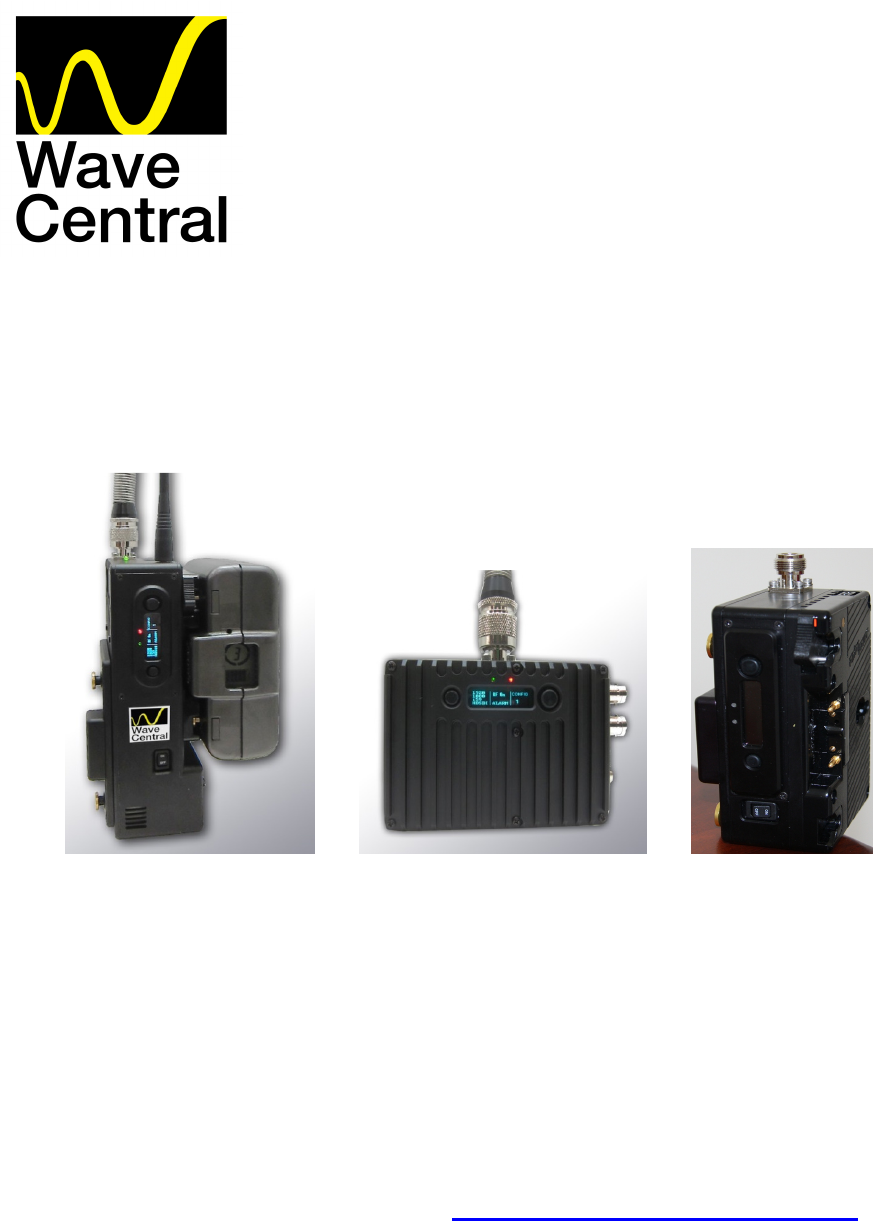 Wave Central AXIS5GTX 5.73 - 5.84GHz RF Microwave Transmitter User ...