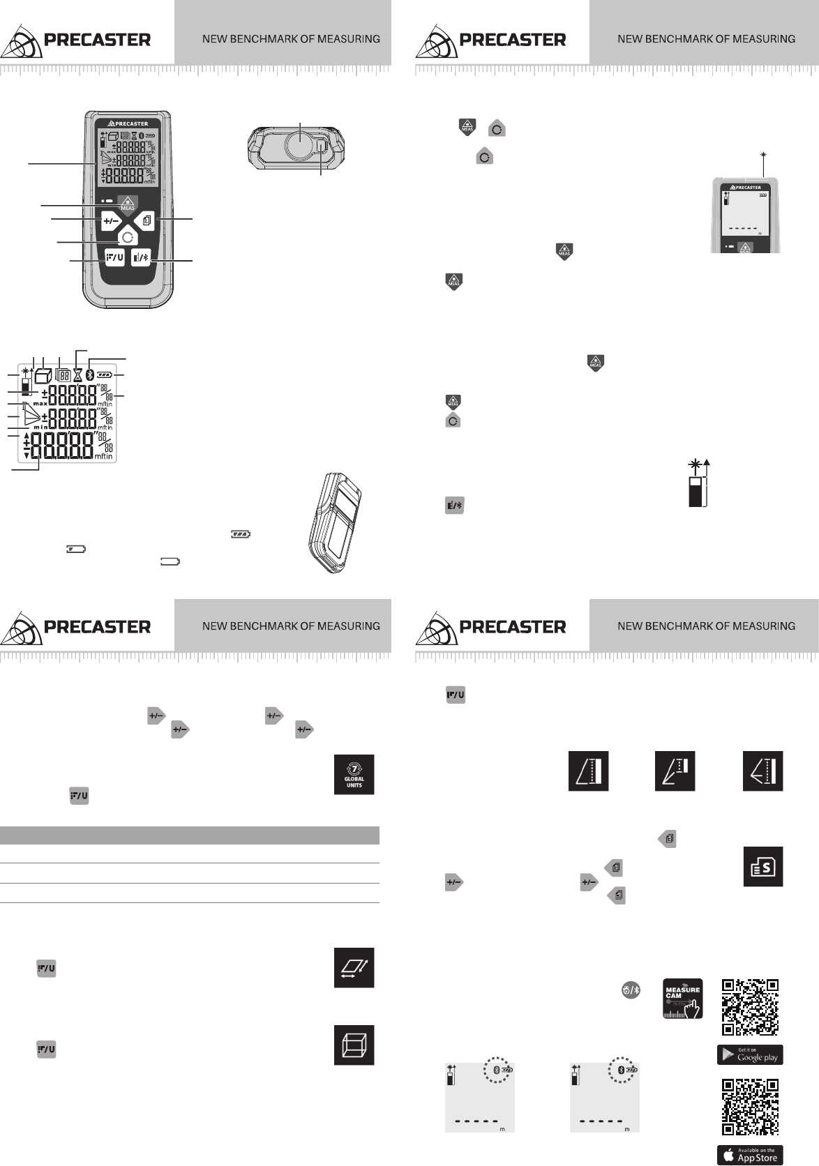 Precaster LB11310CA01 Laser Distance Meter User Manual Manual