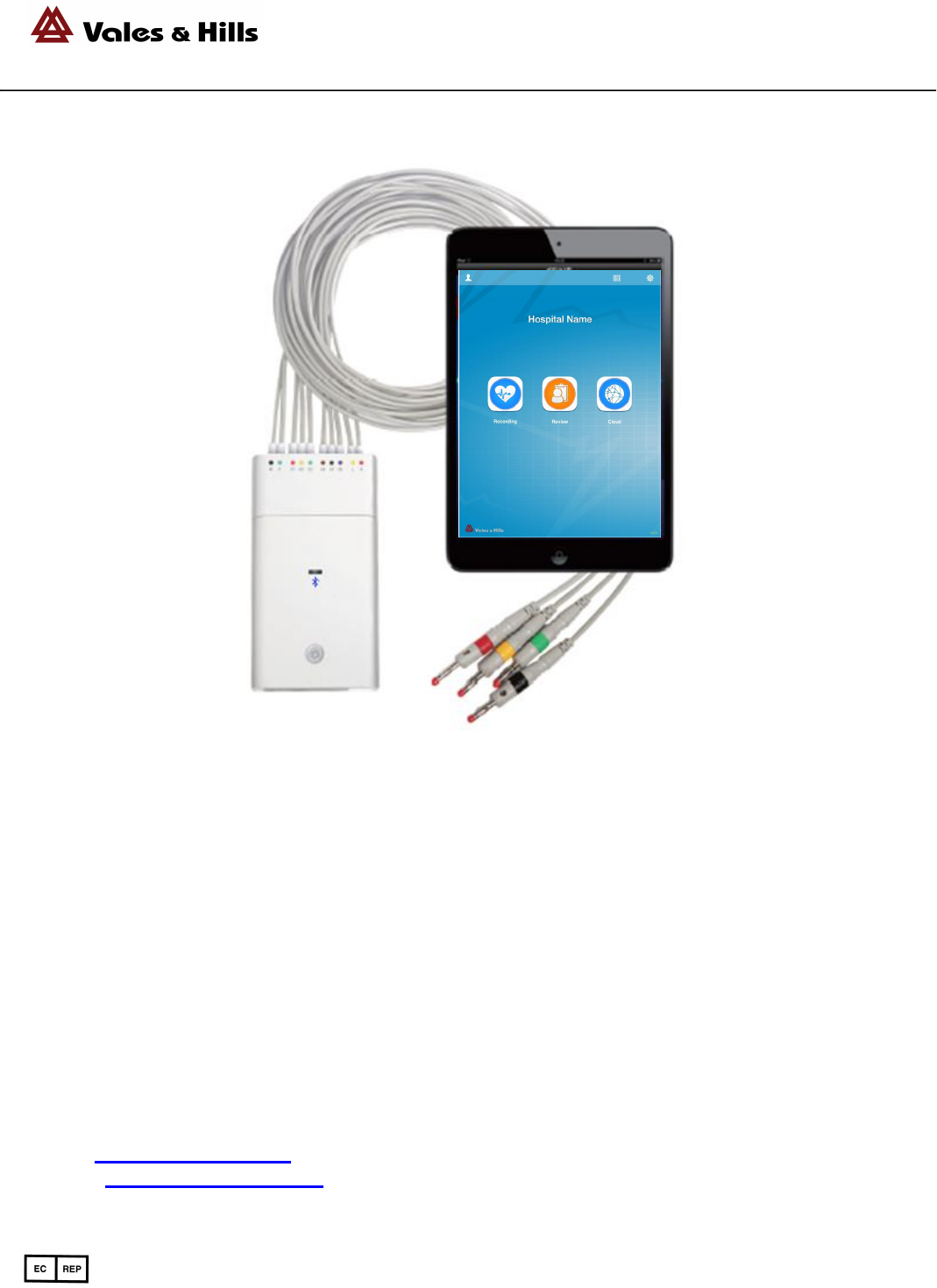 VALES and HILLS BIOMEDICAL TECH ICV200BLE ECG Acquisition System User ...