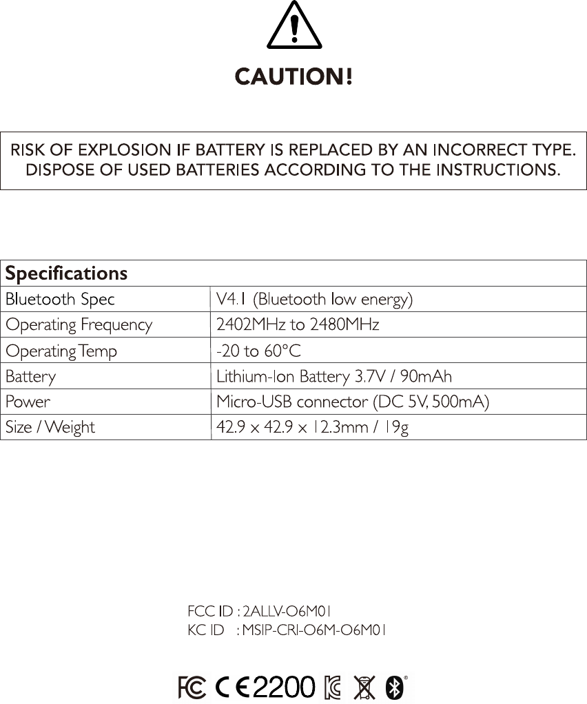 Fingertips Lab O6M01 O6 User Manual O6 QSG outlined ai