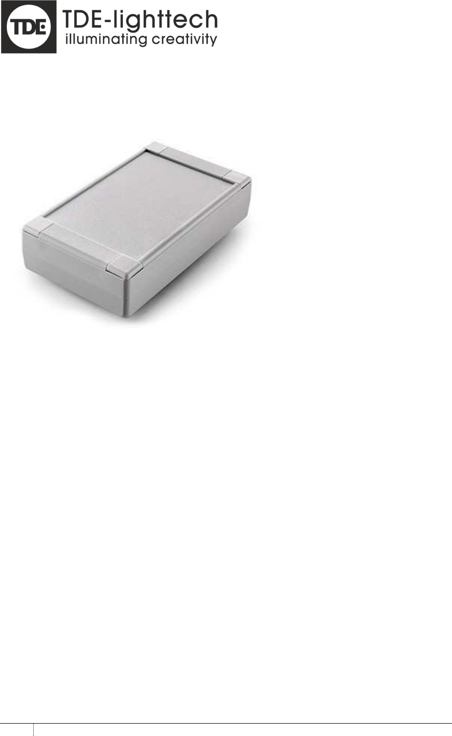 TDE lighttech 0026268268 RFID Cardreader User Manual Manual RFID V1 4 1