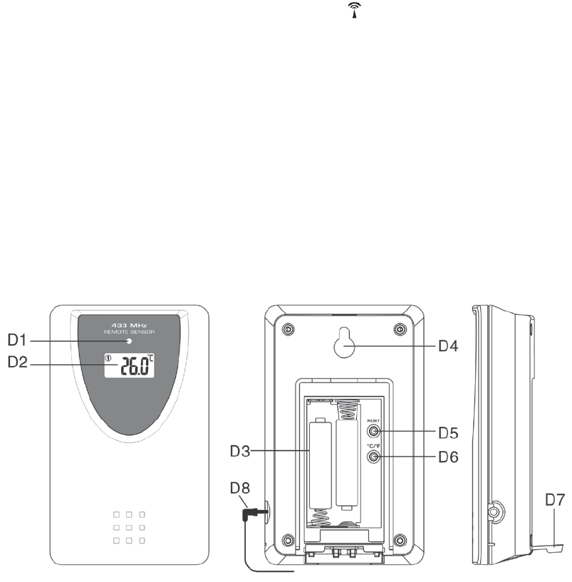 Marathon Watch CL027066A THERMO SENSOR User Manual RADIO CONTROLLED