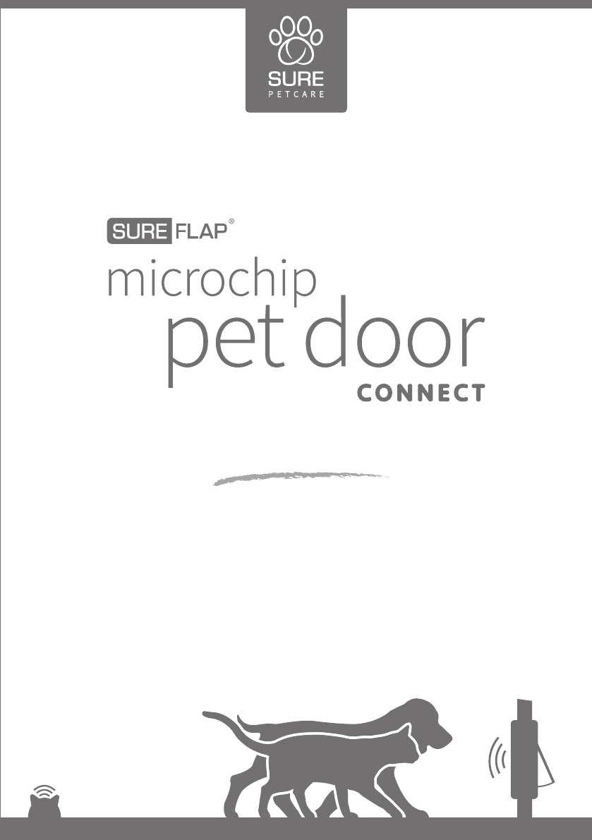 huren winnen Botsing SureFlap IMPD00003 RFID incorporated PetDoor with 2.4GHz link User Manual  Microchip Pet Door Connect Manual