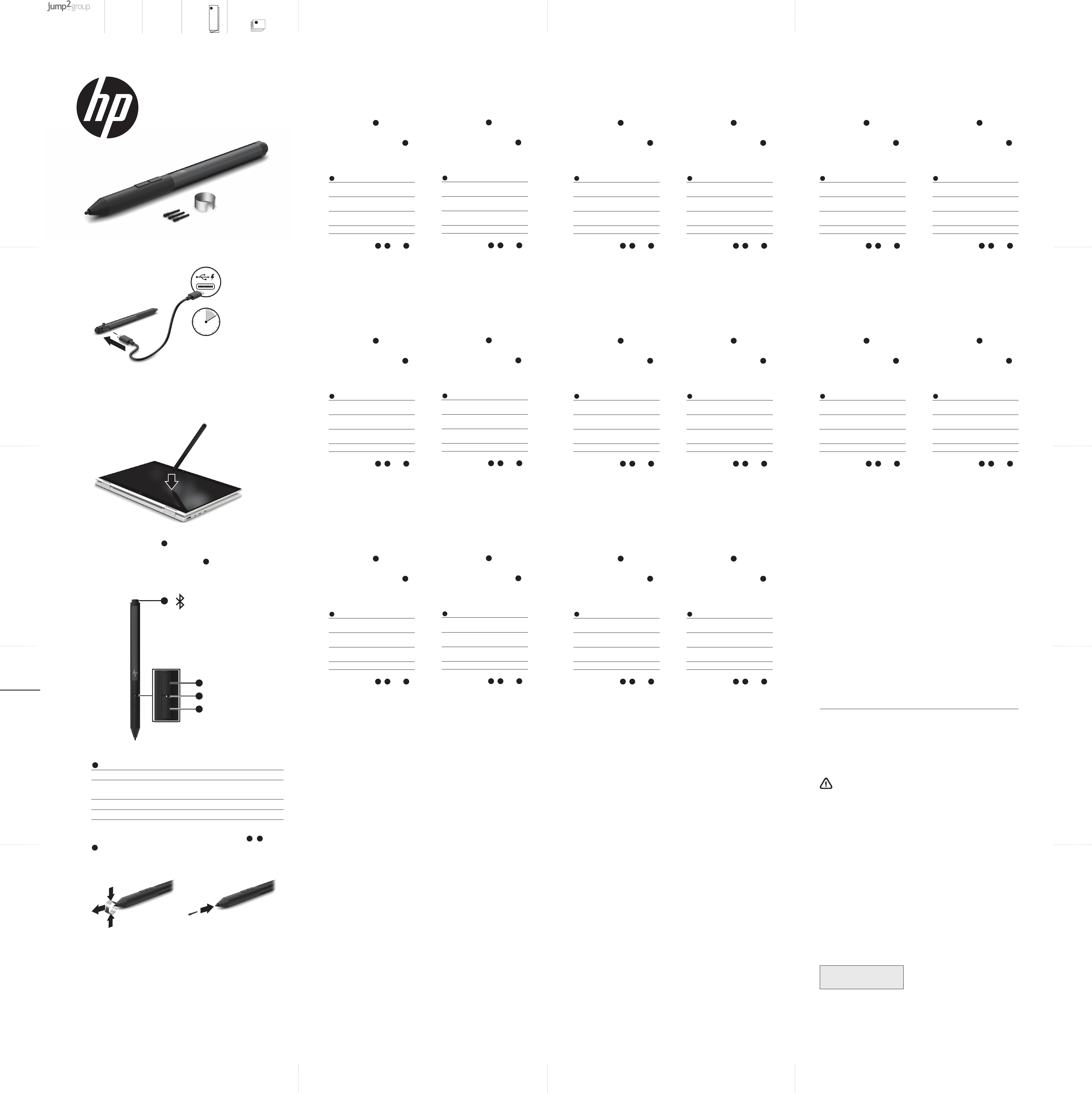 Wacom Co Hsnw001p Hp Active Pen G2 User Manual