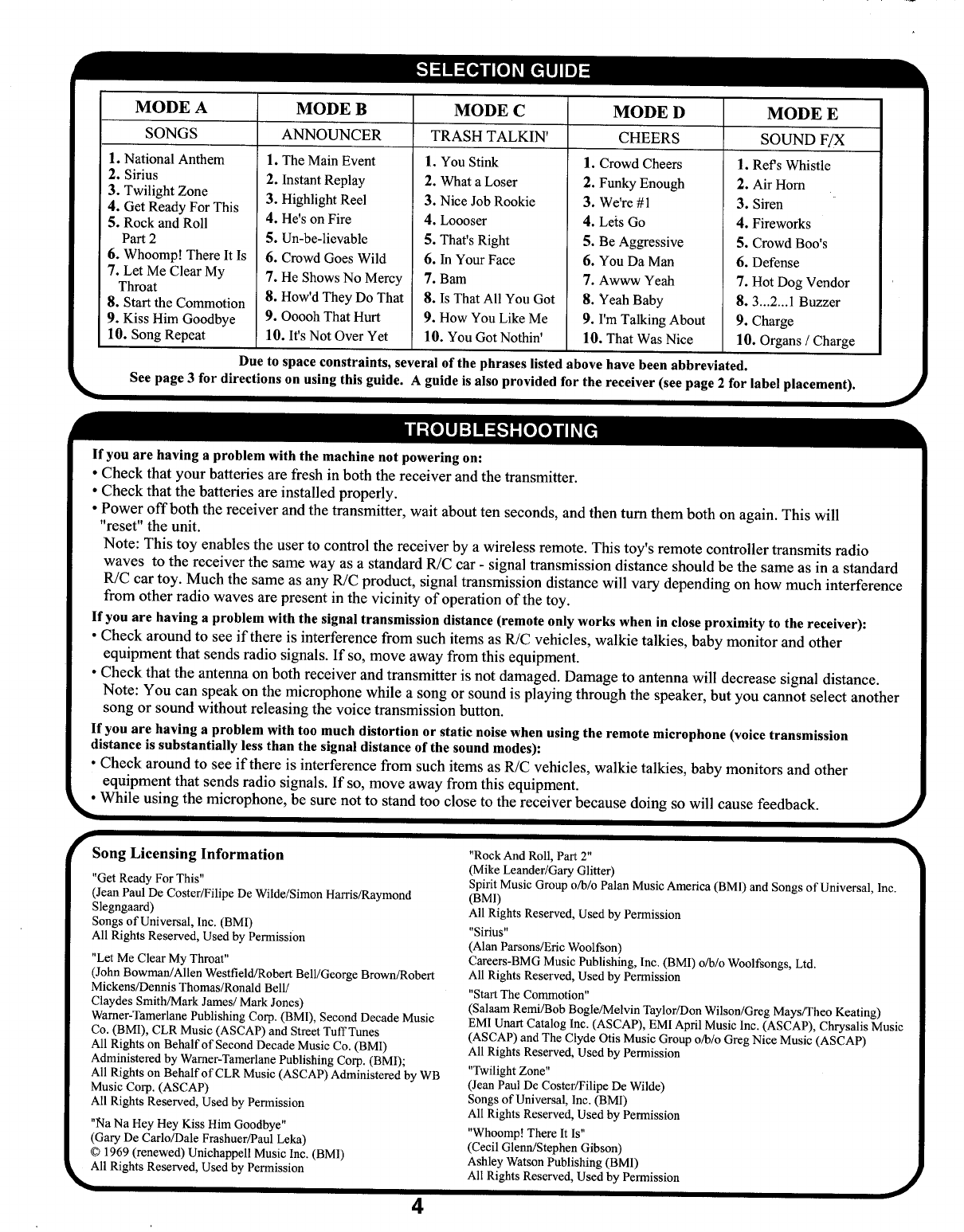 Natural Science 8630 STADIUM ANNOUNCER TRANSMITTER User Manual USERS