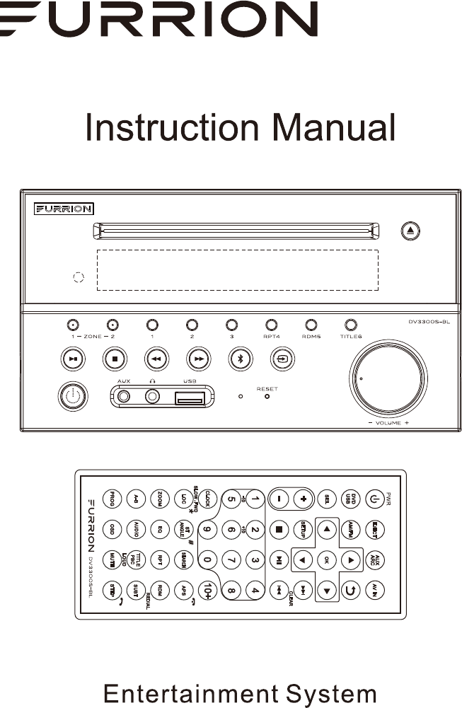 Furrion DV3300S RV wall mount stereo User Manual 1