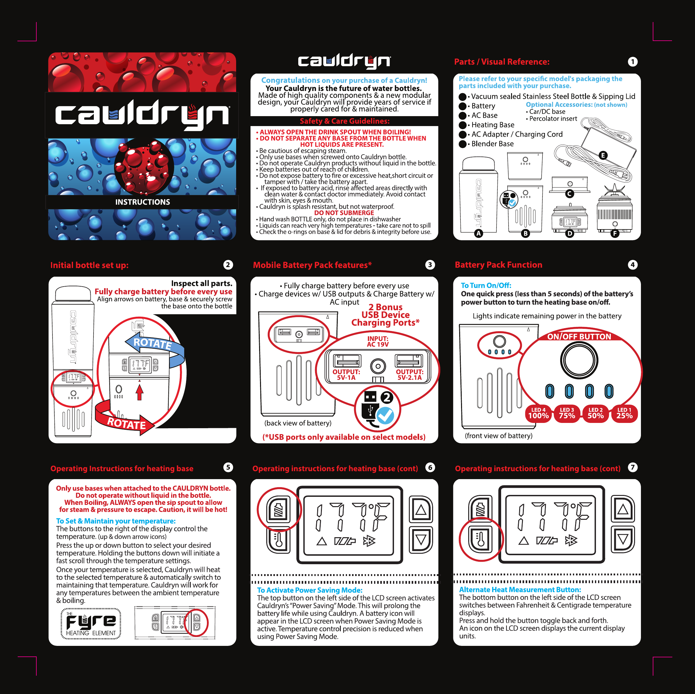 Innovations DHB1 Digital Heating Base User Manual CAULDRYN v2