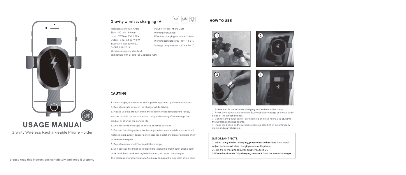Carfook ZLPXB Car Charger User Manual
