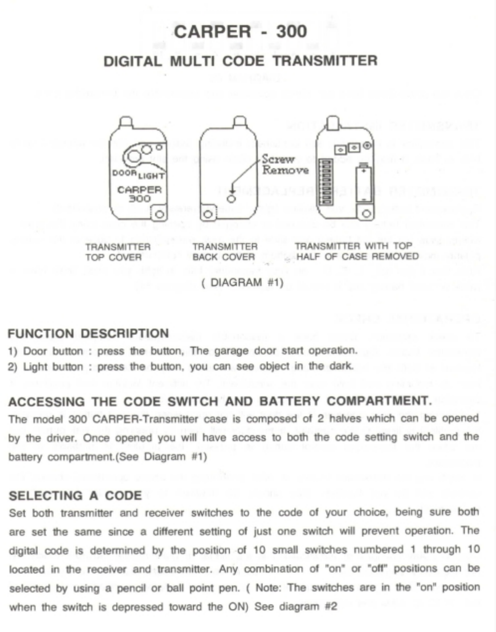 How To Setup Multi Code Garage Door Opener Dandk Organizer