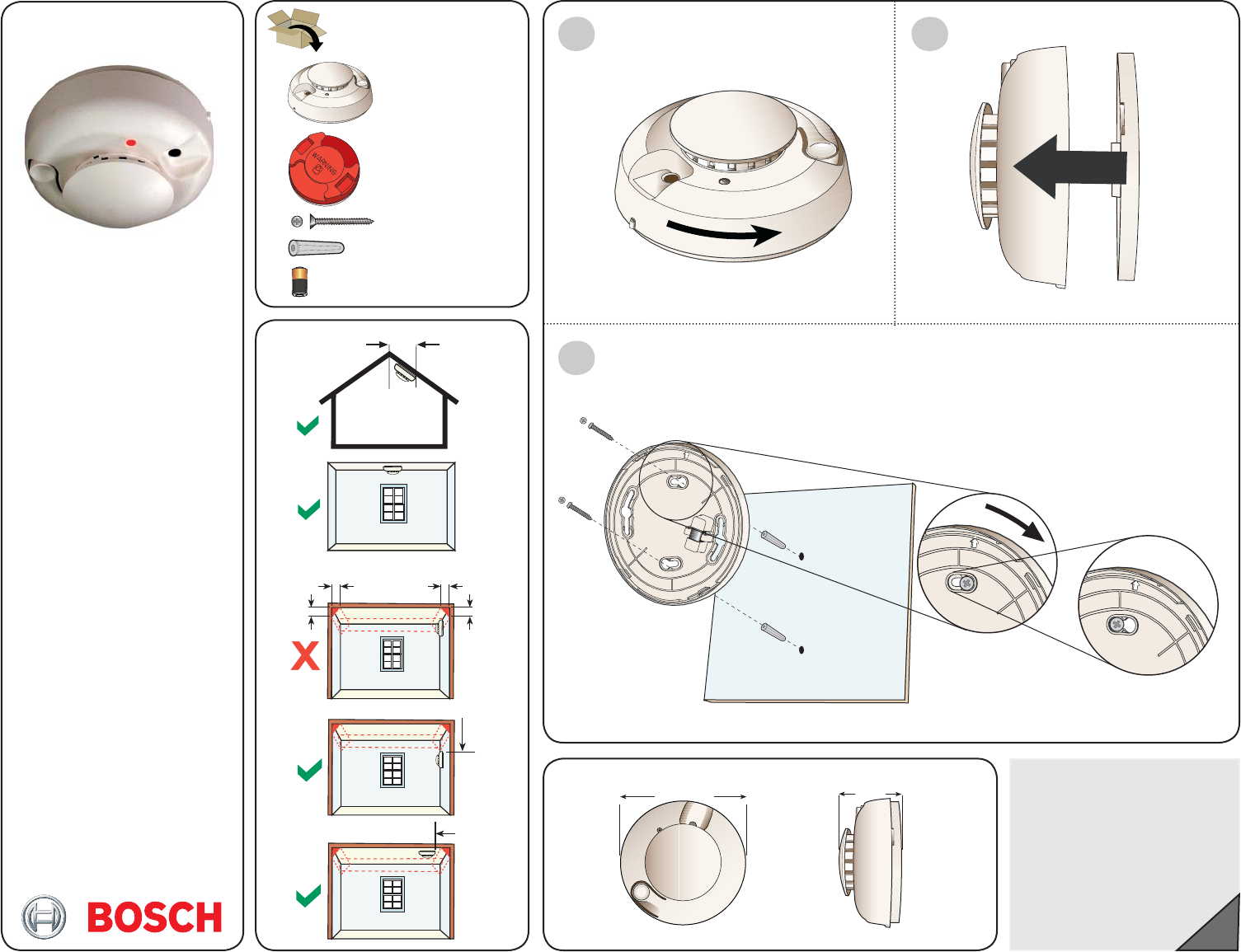 Bosch Security Systems Bsm1 Sy Wlsn Smoke Detector User Manual