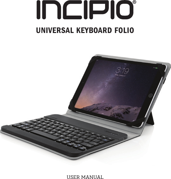 UNIVERSAL KEYBOARD FOLIOUSERMANUAL