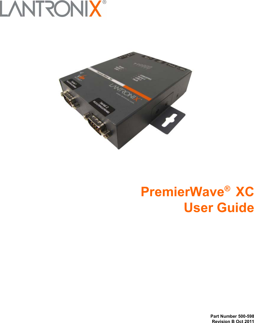PremierWave®  XCUser GuidePart Number 500-598Revision B Oct 2011