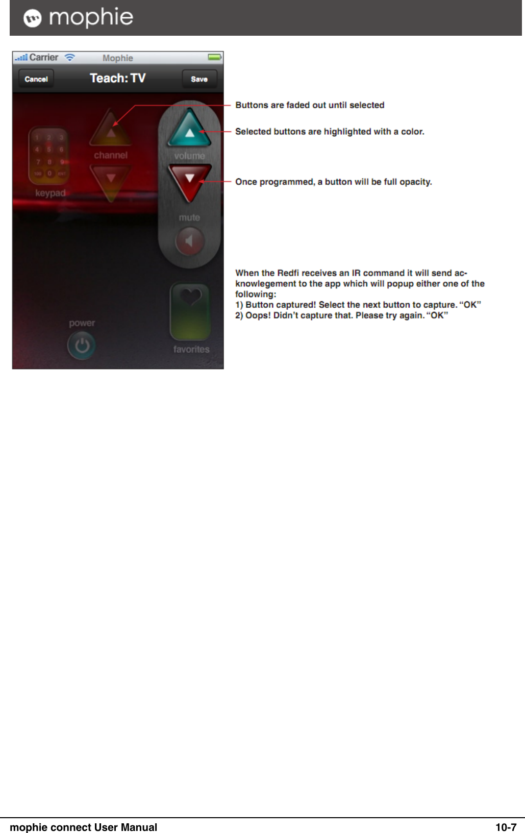      mophie connect User Manual   10-7  