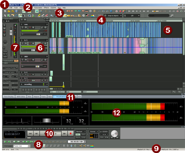 samplitude pro x2 filter fade