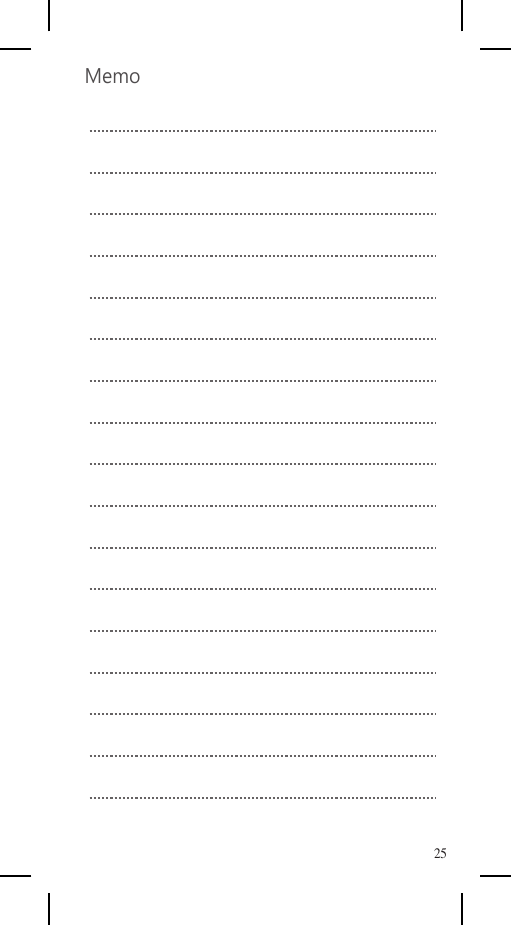   Memo                               25