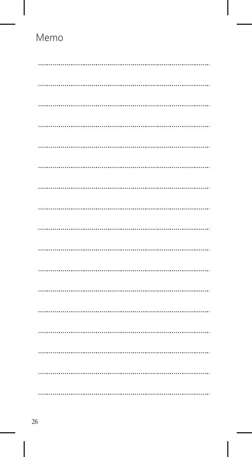   Memo                               26
