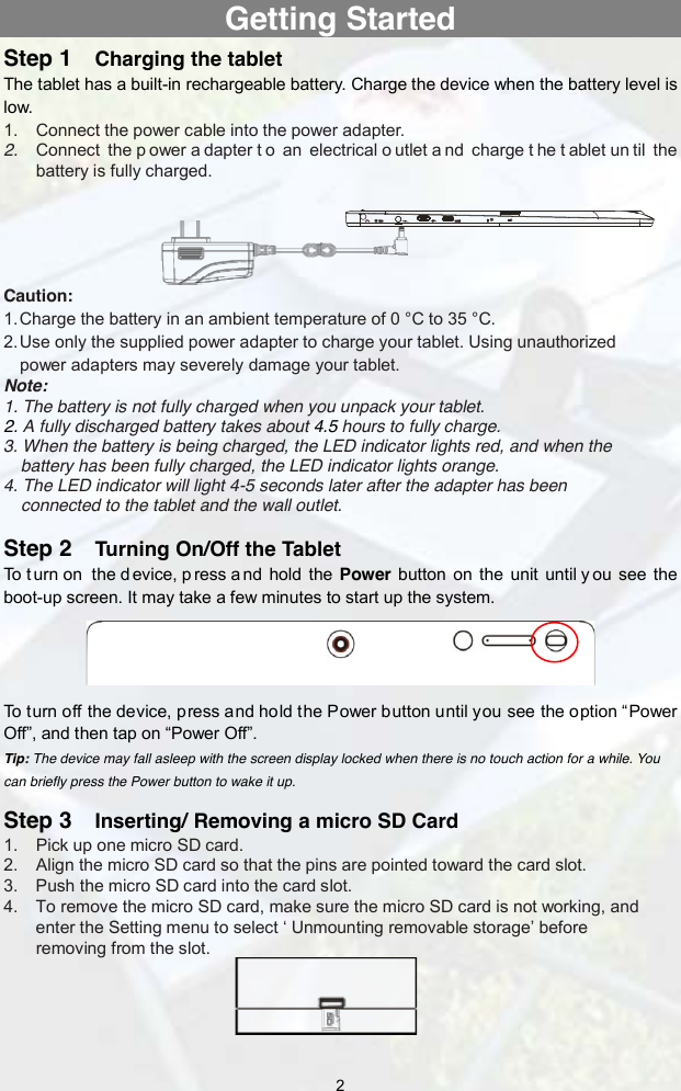 Page 2 of 12 - Nextbook Mobile Internet Device Is A That Gives You An Amazing Experience -- Allowing To Communicate With Othe Ares 11A (Gen 2) - Getting Started (Gen2) QSG EN FR