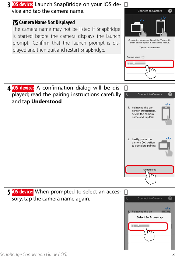 Page 3 of 10 - Nikon  D7500 - Snap Bridge Connection Guide (i OS) CG I OS EN