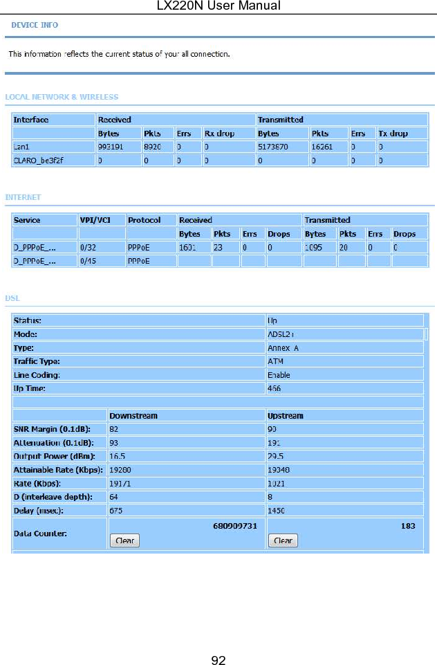 LX220N User Manual 92  