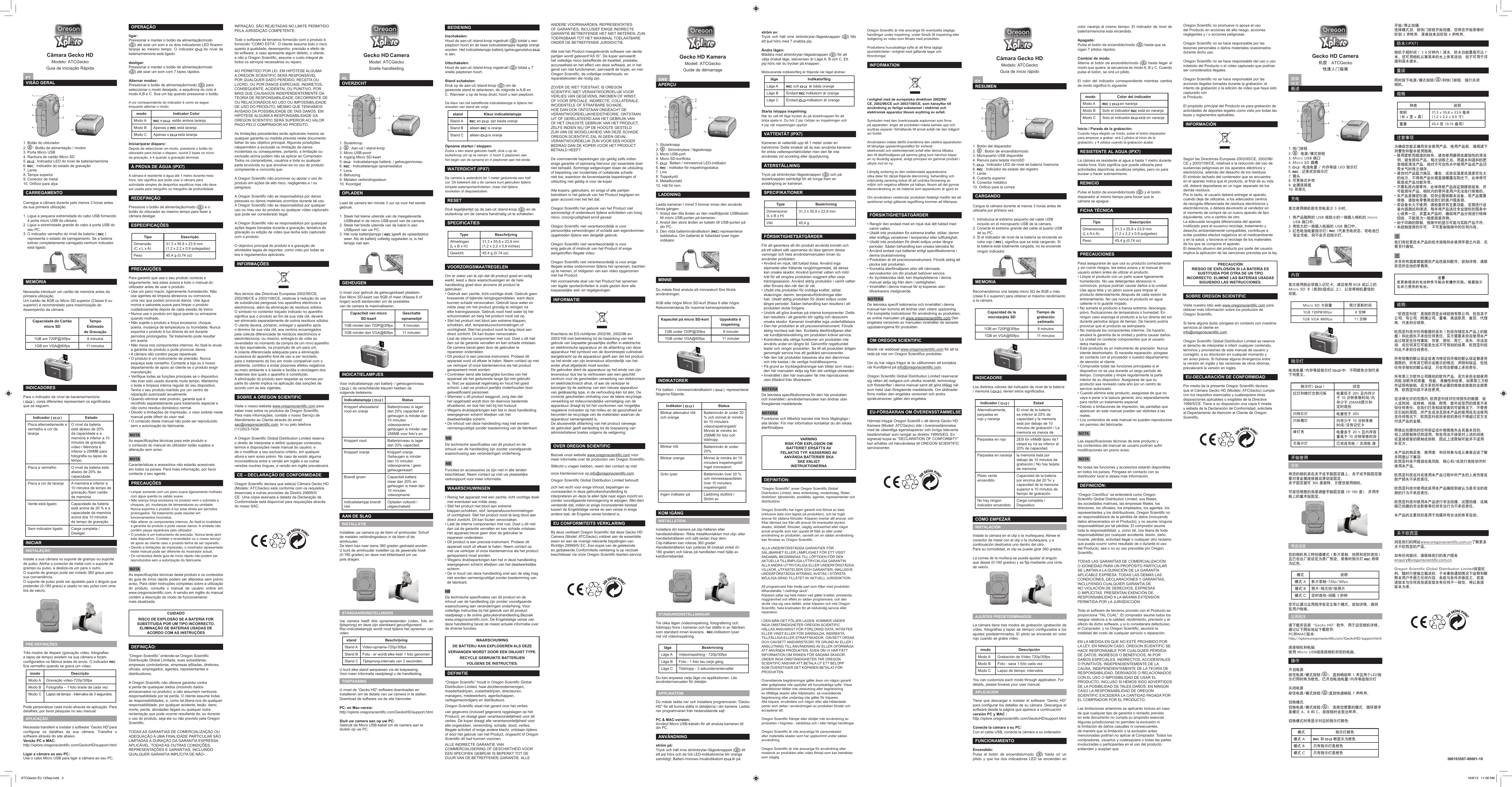 Page 2 of 2 - Oregon  ATC Gecko - Quick Start Guide ATCGecko ML