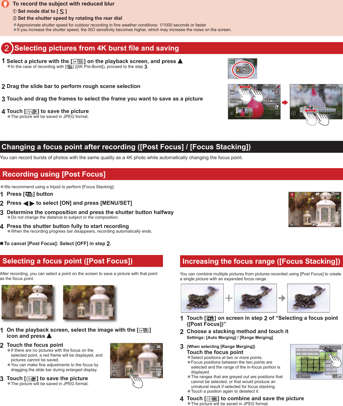 Page 2 of 2 - Panasonic  DMC-LX15 - Quick Guide QG EN
