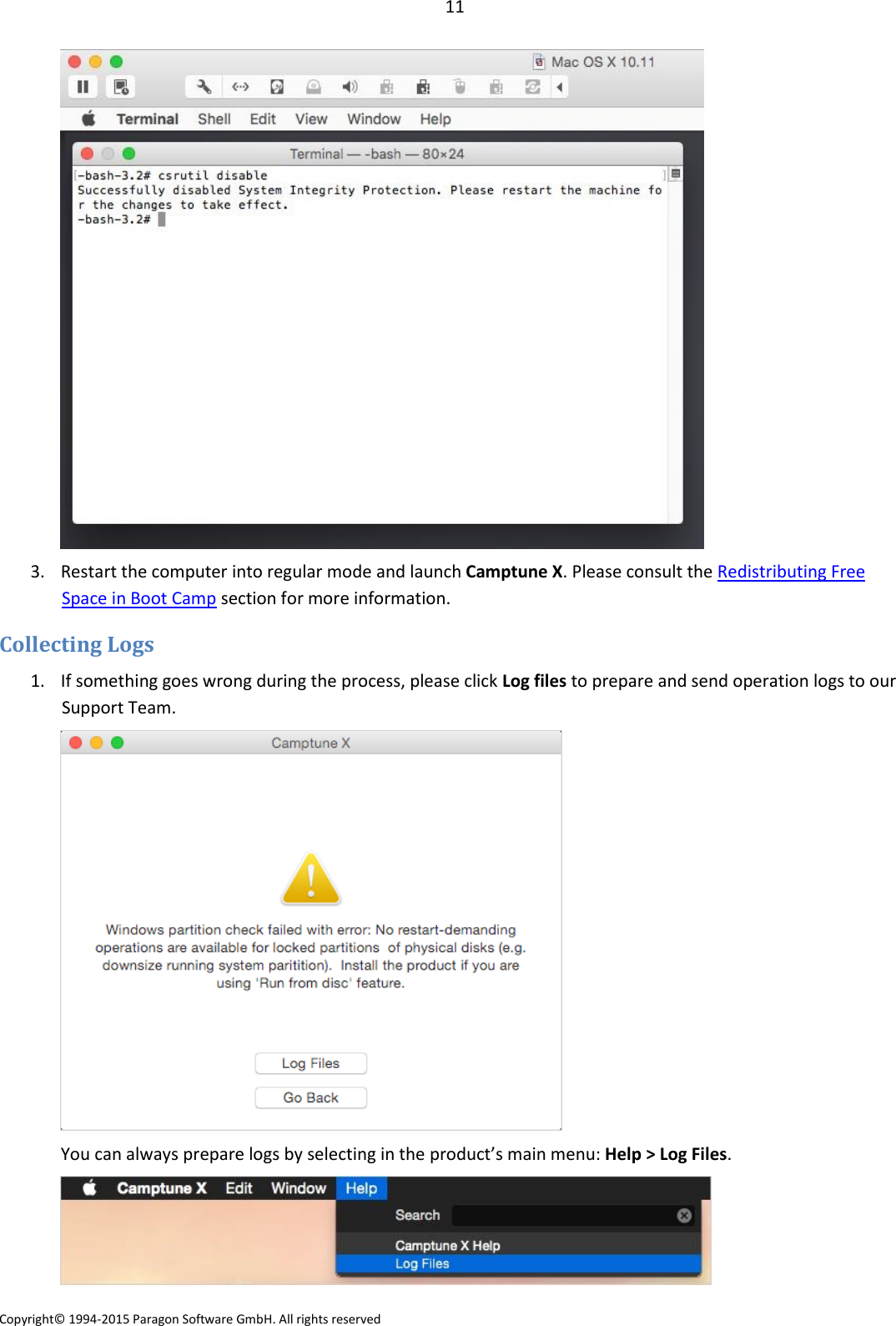 Page 11 of 12 - Paragon  Camptune X - Quick User Guide Camp Tune En
