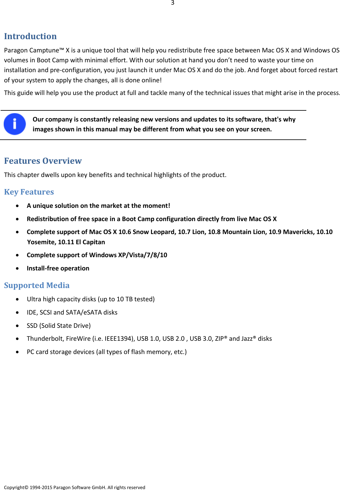 Page 3 of 12 - Paragon  Camptune X - Quick User Guide Camp Tune En