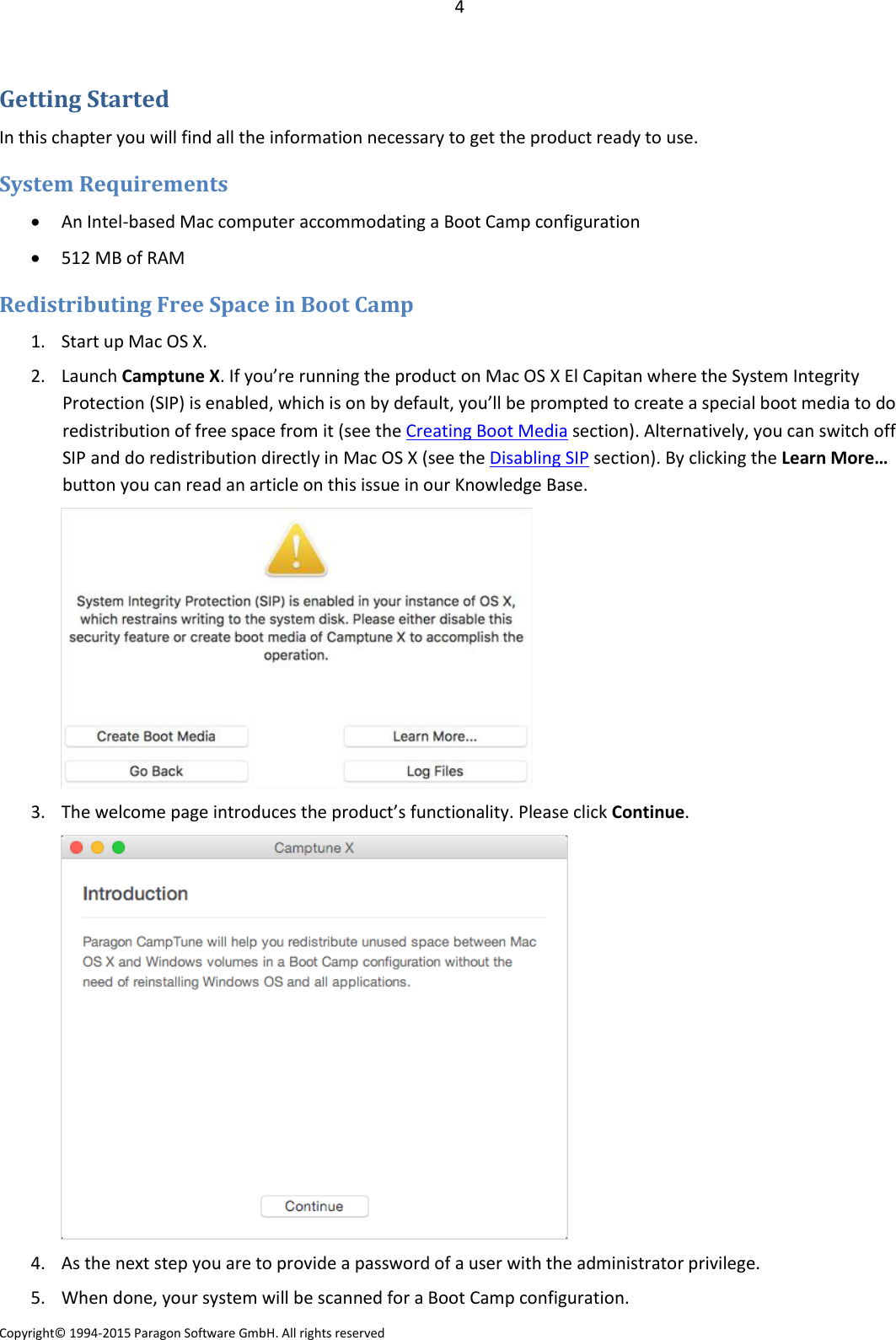 Page 4 of 12 - Paragon  Camptune X - Quick User Guide Camp Tune En