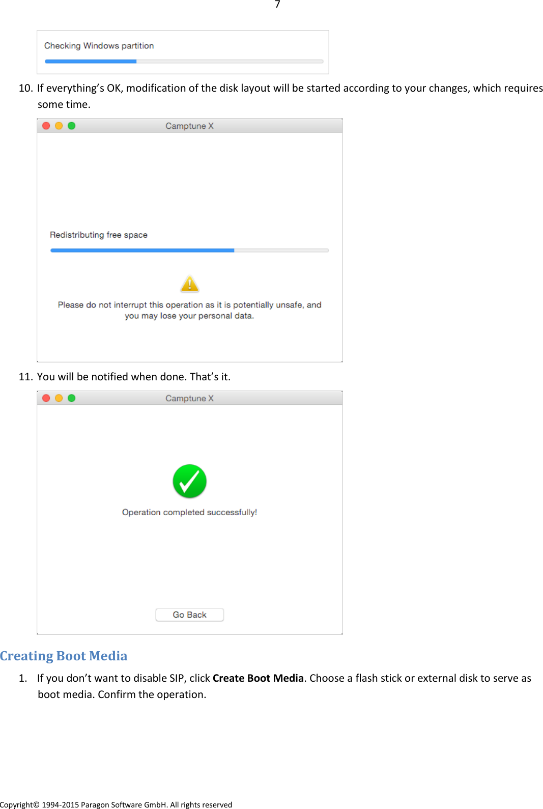 Page 7 of 12 - Paragon  Camptune X - Quick User Guide Camp Tune En